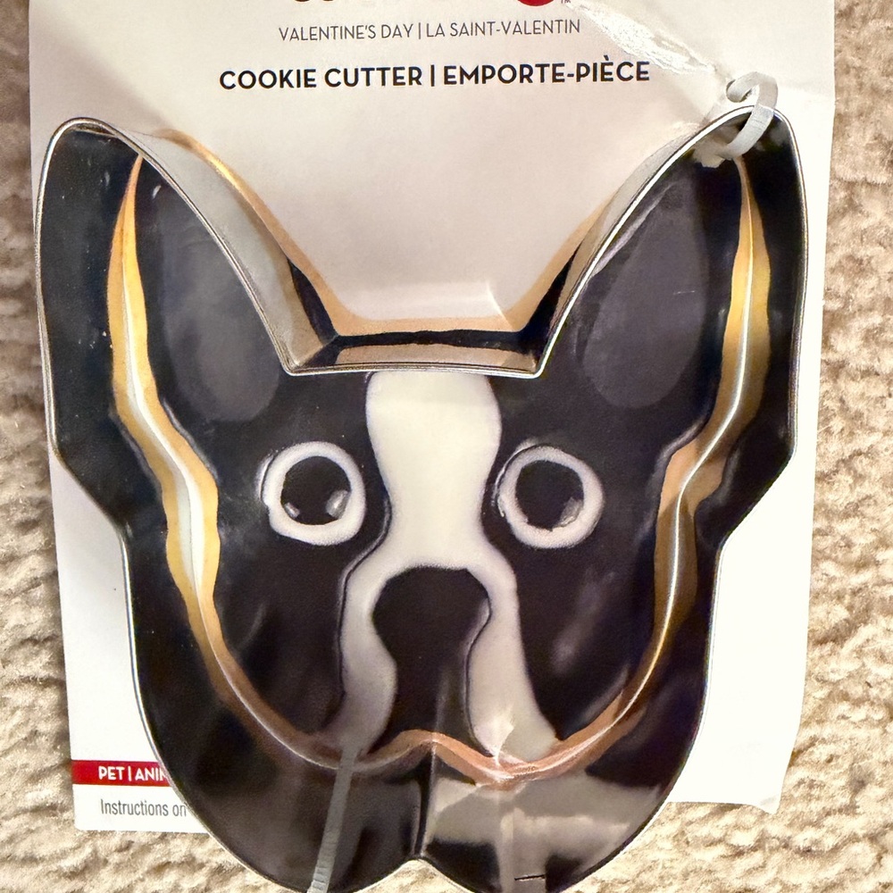 Boston terrier Black and White Dog Cookie Cutter